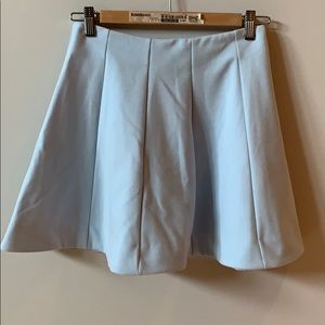 Flare light blue skirt